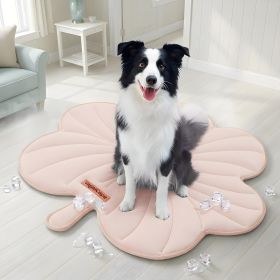 Dog Cooling Mat, Washable Pet Cooling Mat,X-Large  55" x 45" Thick & Durable Large Cooling Mat for Dogs (Color: Pink)